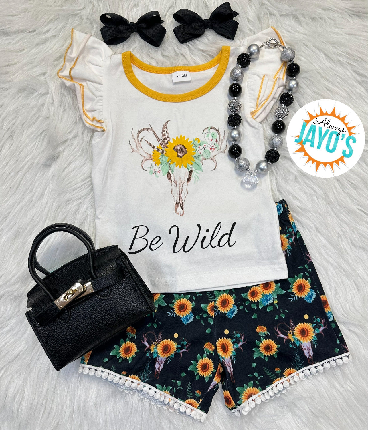 "Be Wild" Sunflower 2 Piece Set