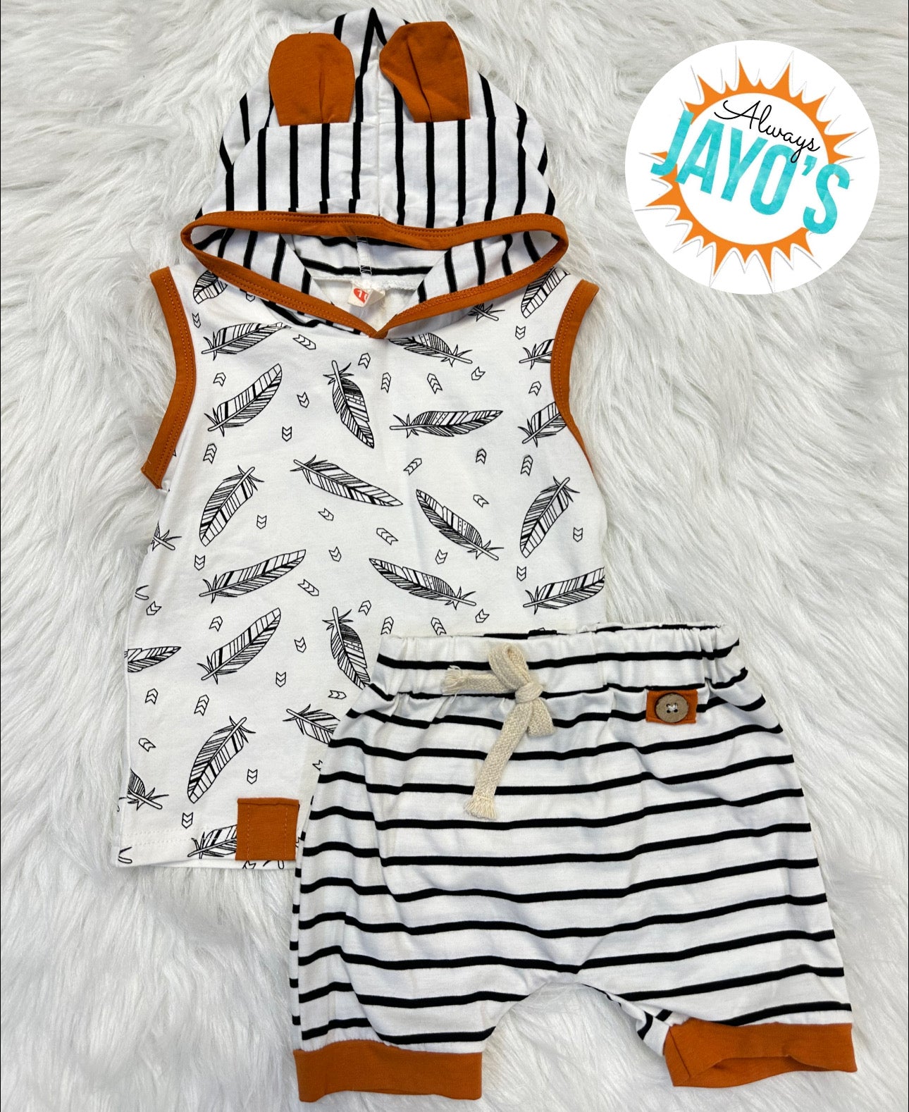 Boys Hoodie Tank Short Set