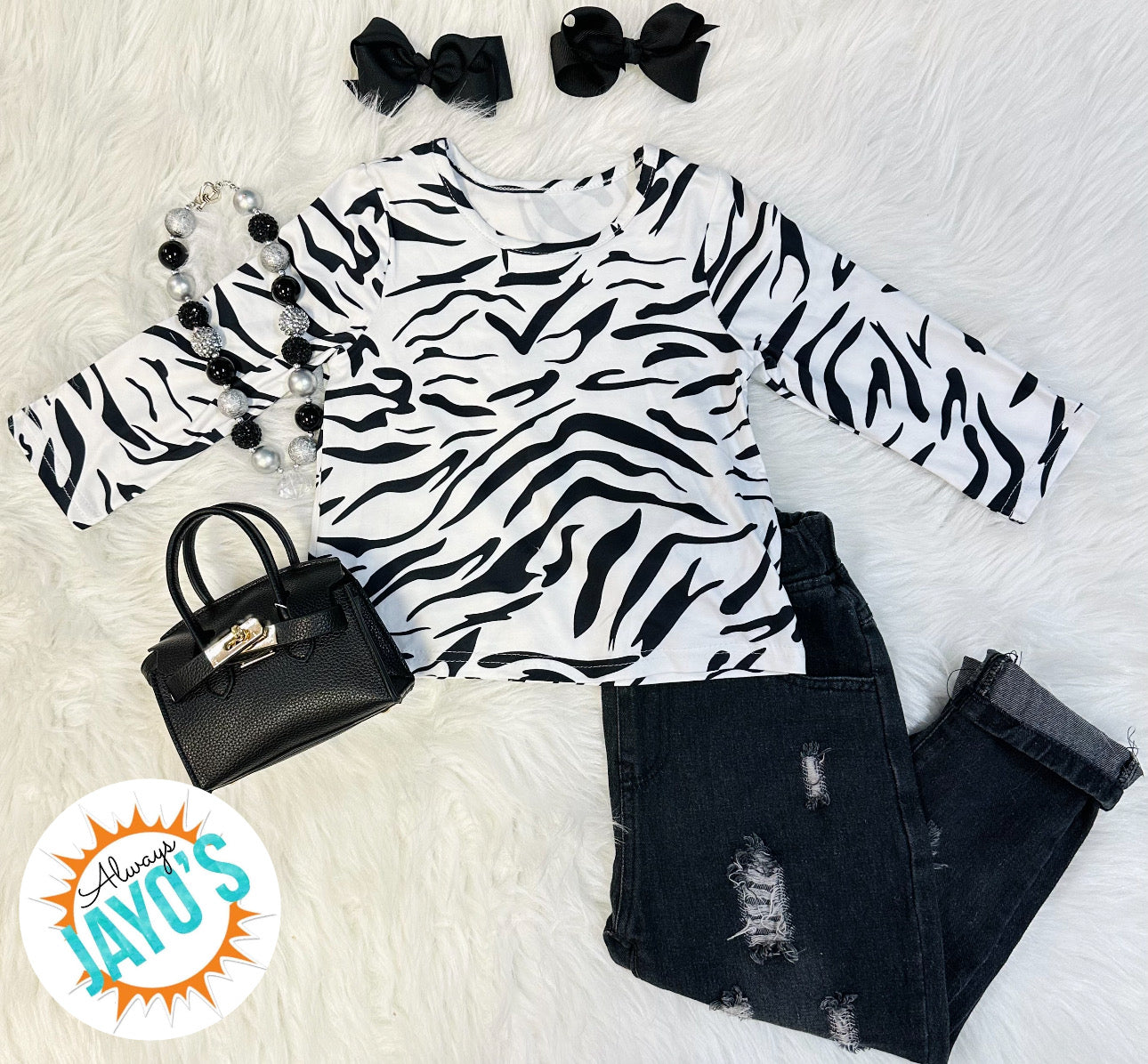 Zebra Print Top