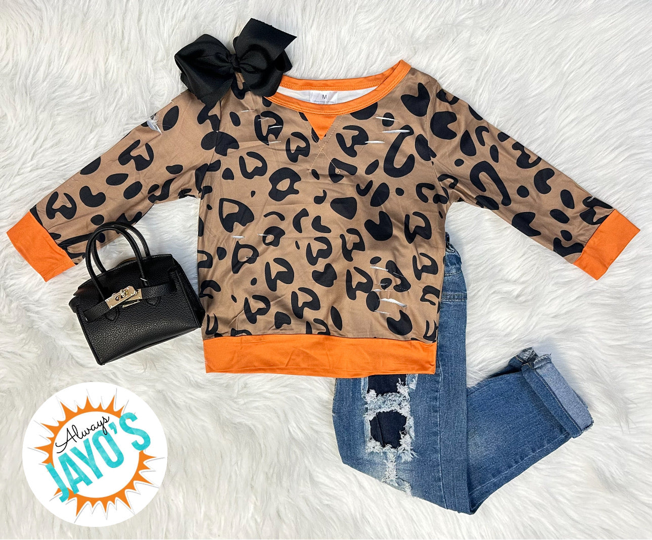 Leopard Print Sweater Top