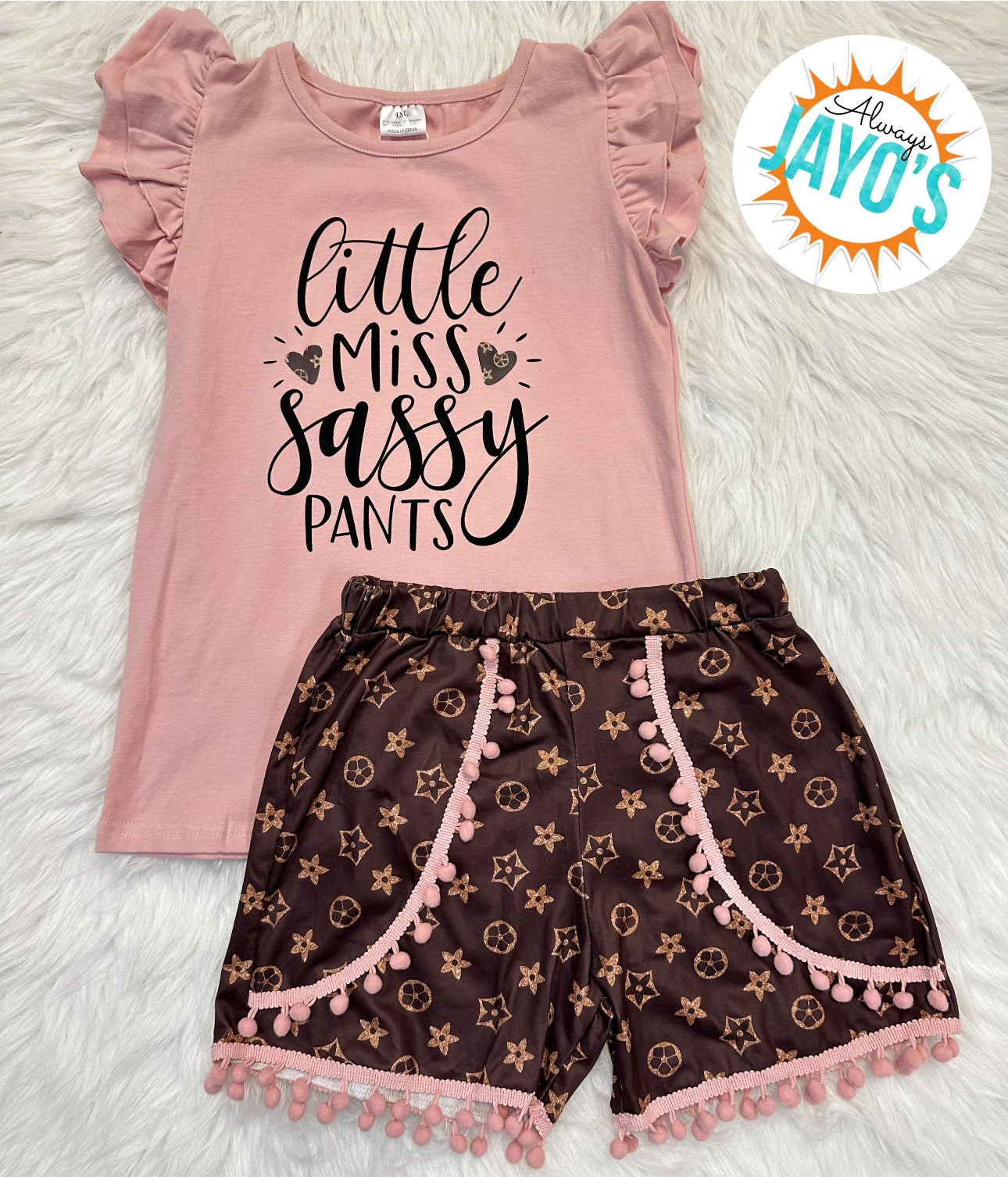 "Little Miss Sassy Pants" Short Set