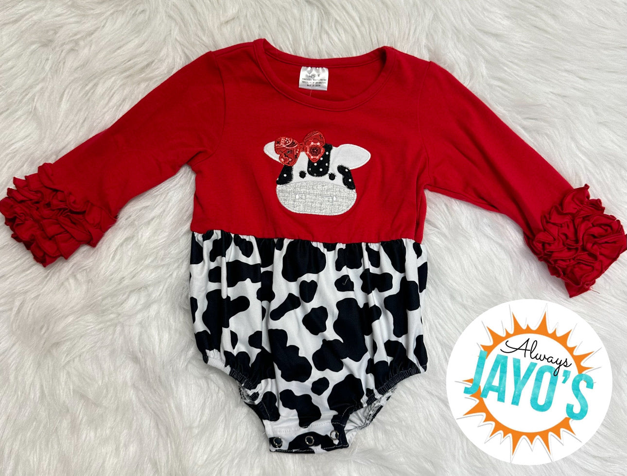 Western Cow Print Onesie