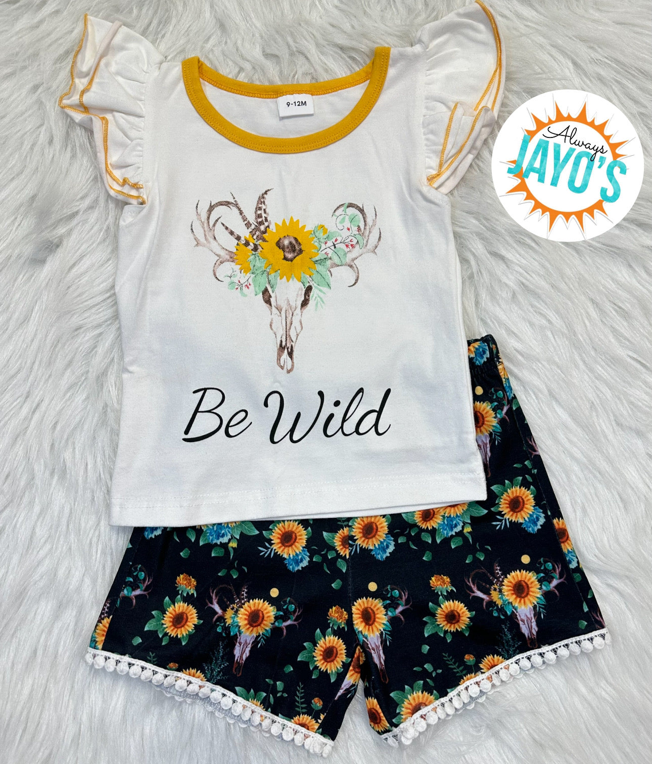 "Be Wild" Sunflower 2 Piece Set