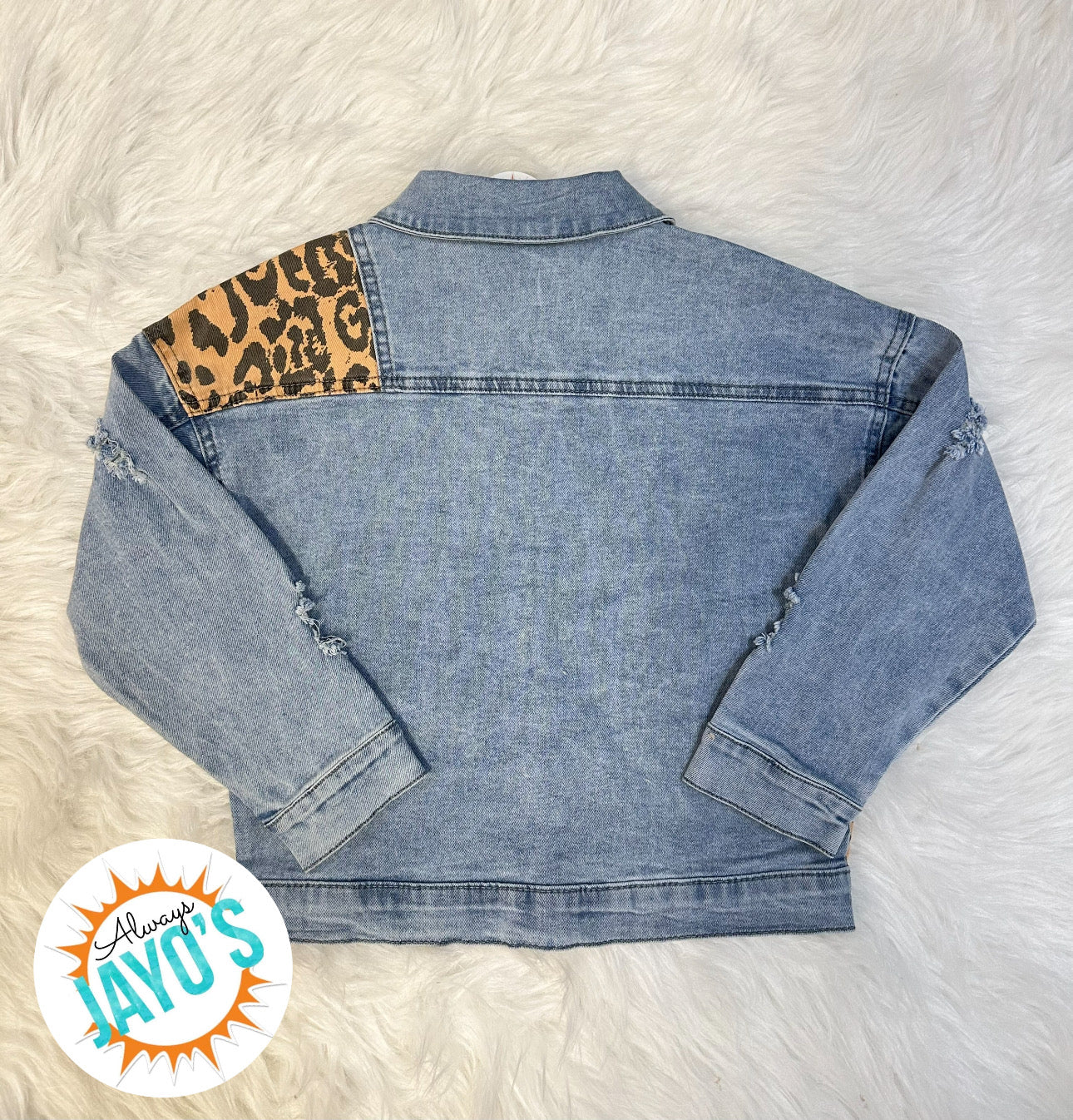 Leopard Denim Jacket