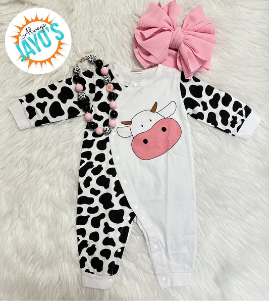 Cow Print Onesie