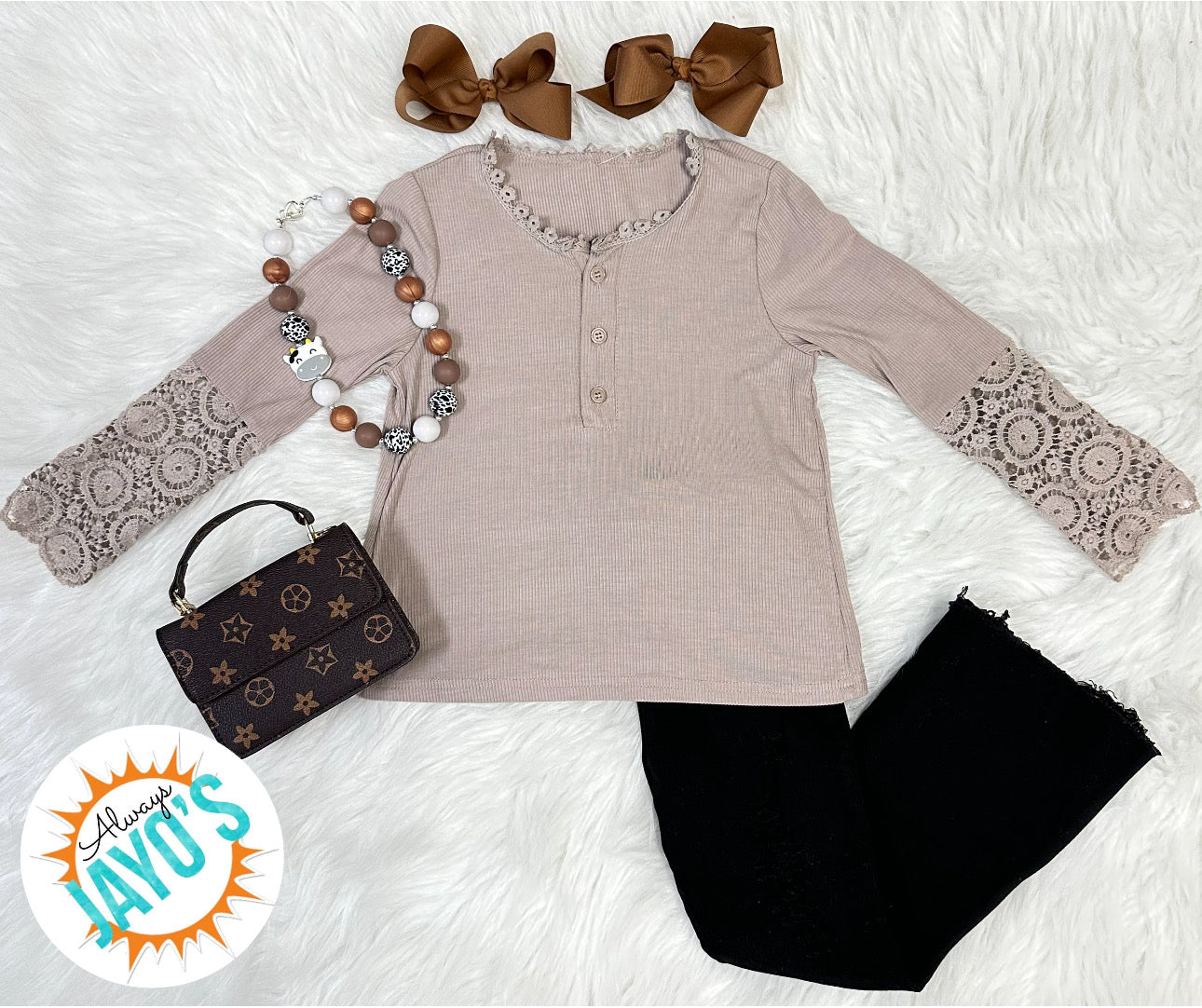 Lace Long Sleeve Top