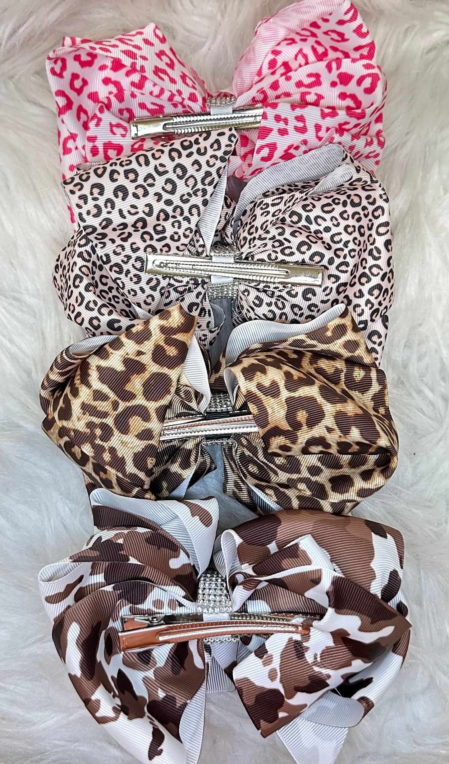 Animal Print Bows