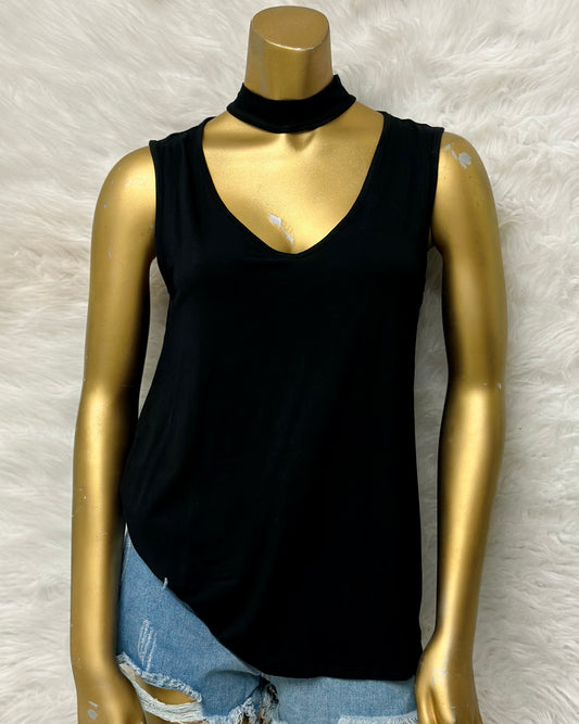 Black Choker Sleeveless Top