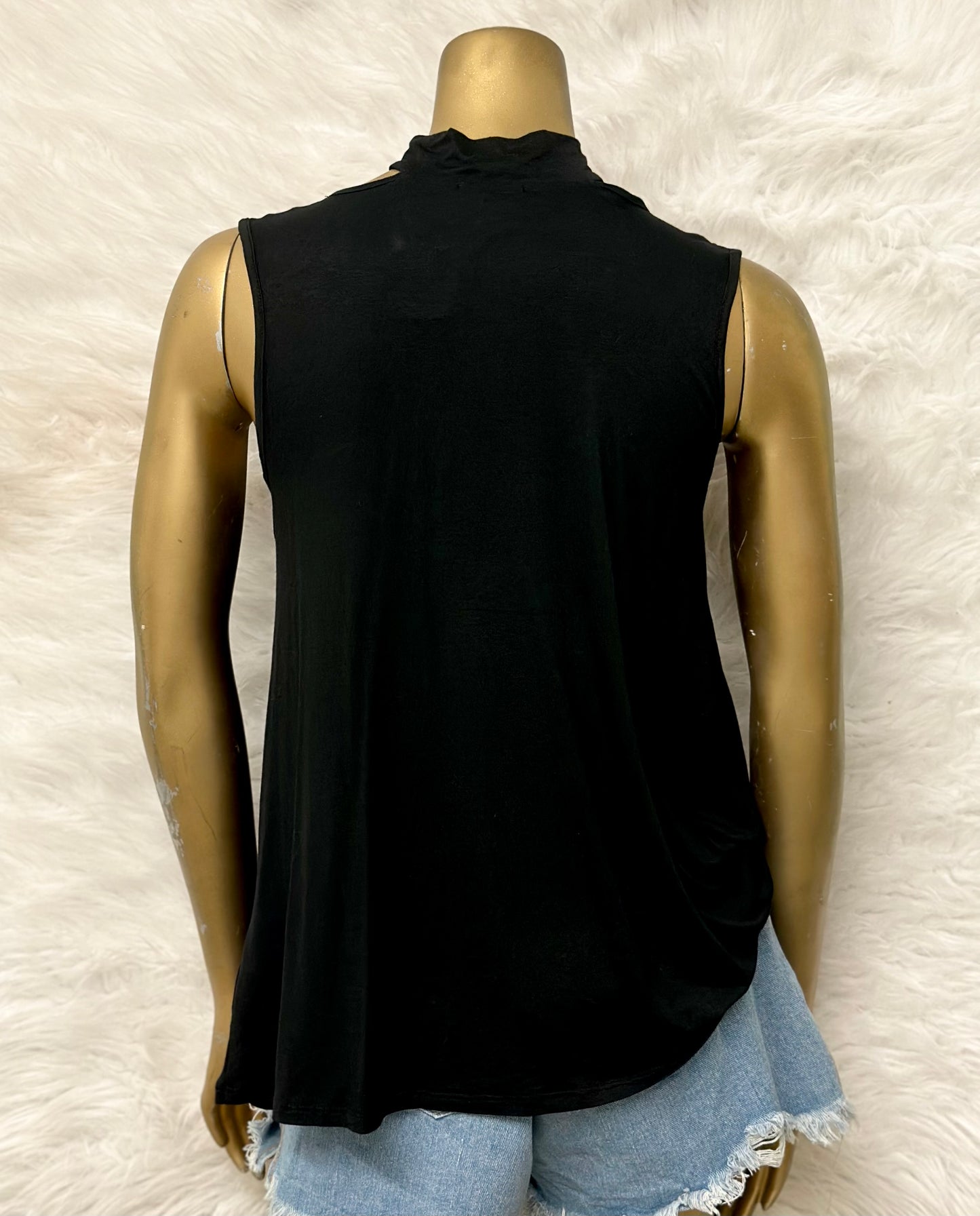 Black Choker Sleeveless Top