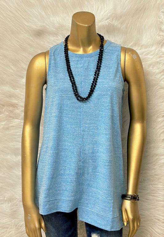 Baby Blue Sleeveless Tank Top