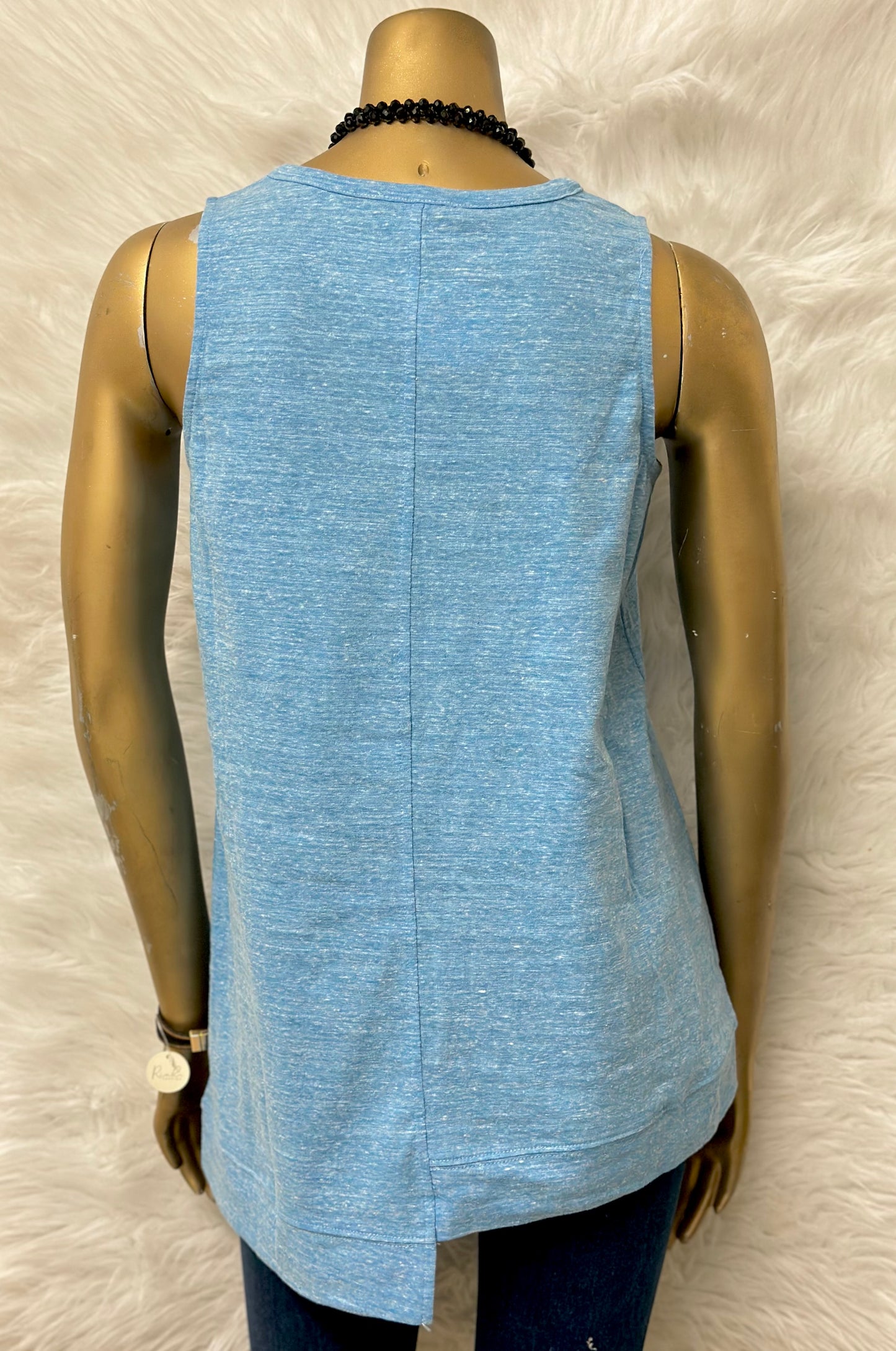 Baby Blue Sleeveless Tank Top