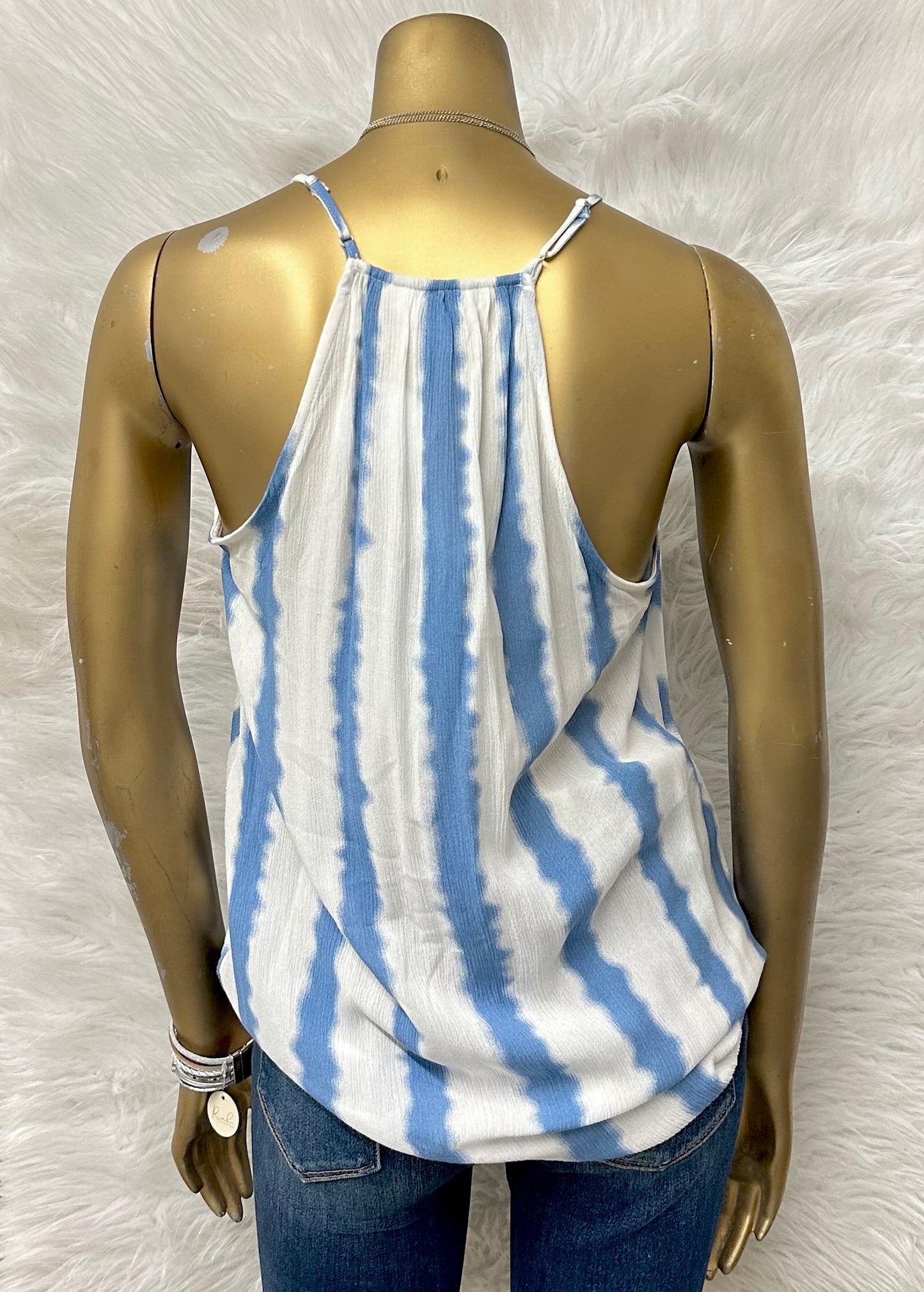 Striped V-Neck Tank Top