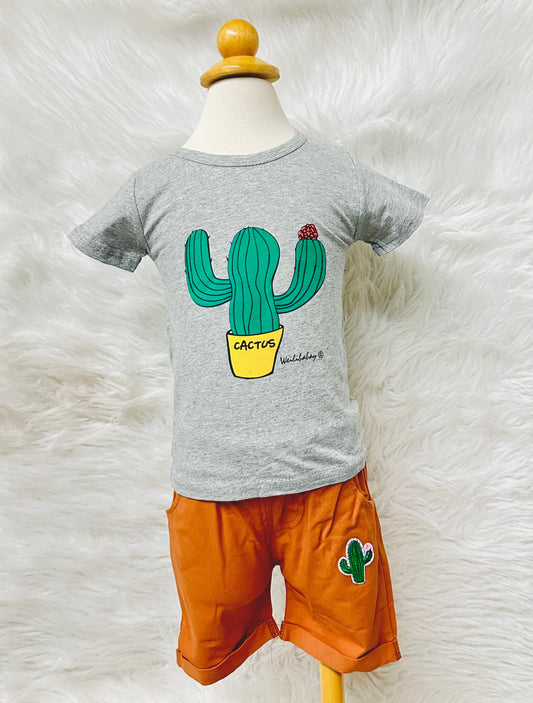 Boys Summer Cactus 2 Piece Set