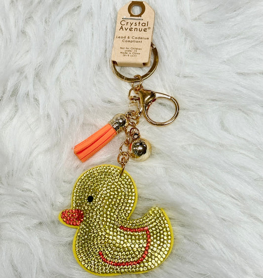 Duck Keychain With Tassel