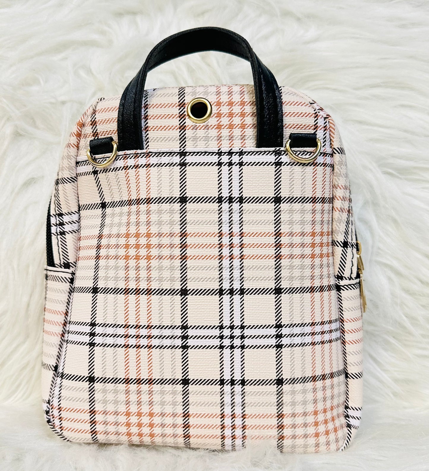 Girls Plaid Crossbody Bag