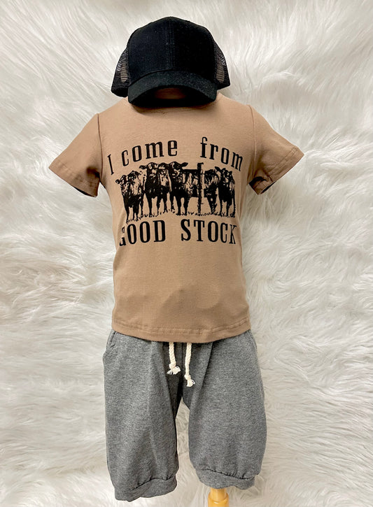 "I Come From Good Stock" 2 Piece Set