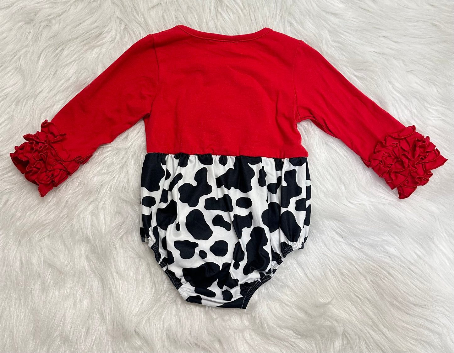 Western Cow Print Onesie