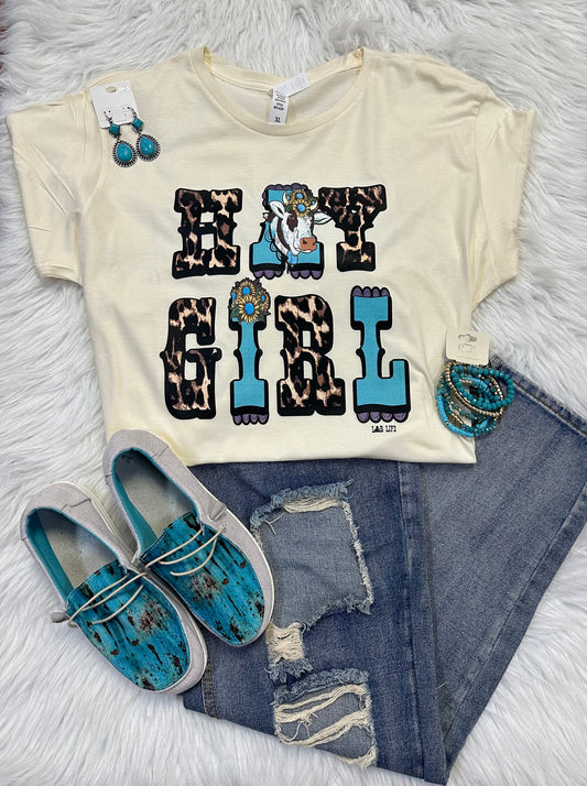 "Hey Girl" Graphic T-Shirt