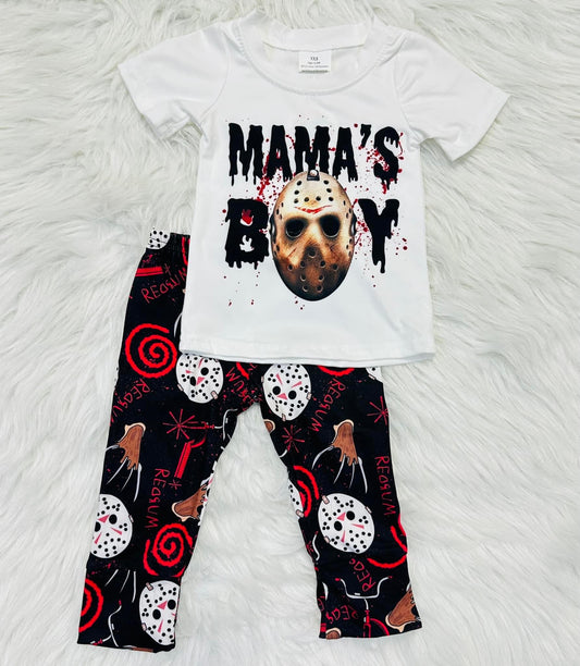 "Mamas Boy" Jason Mask 2 Piece Set