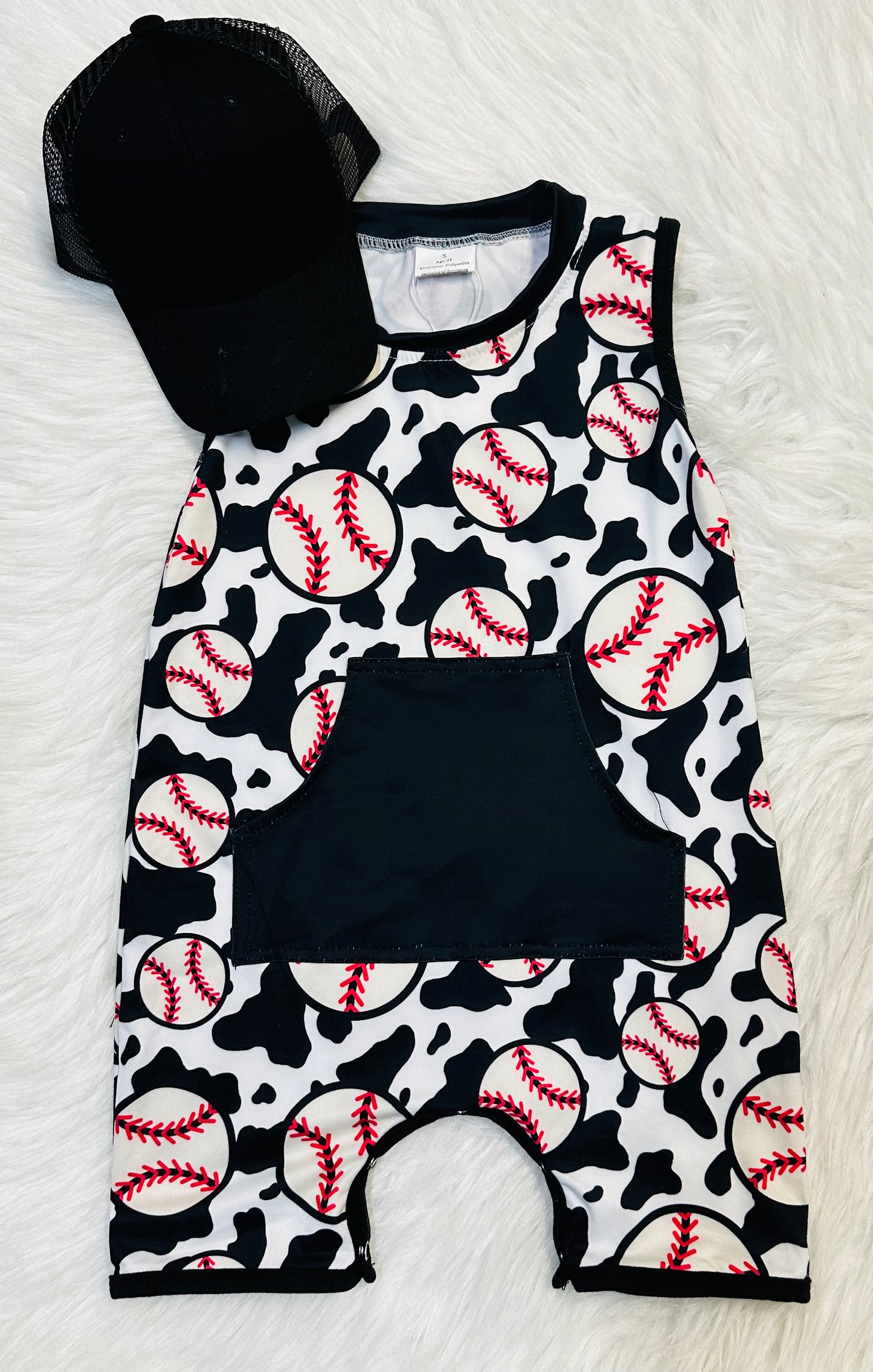 Boy Baseball Romper