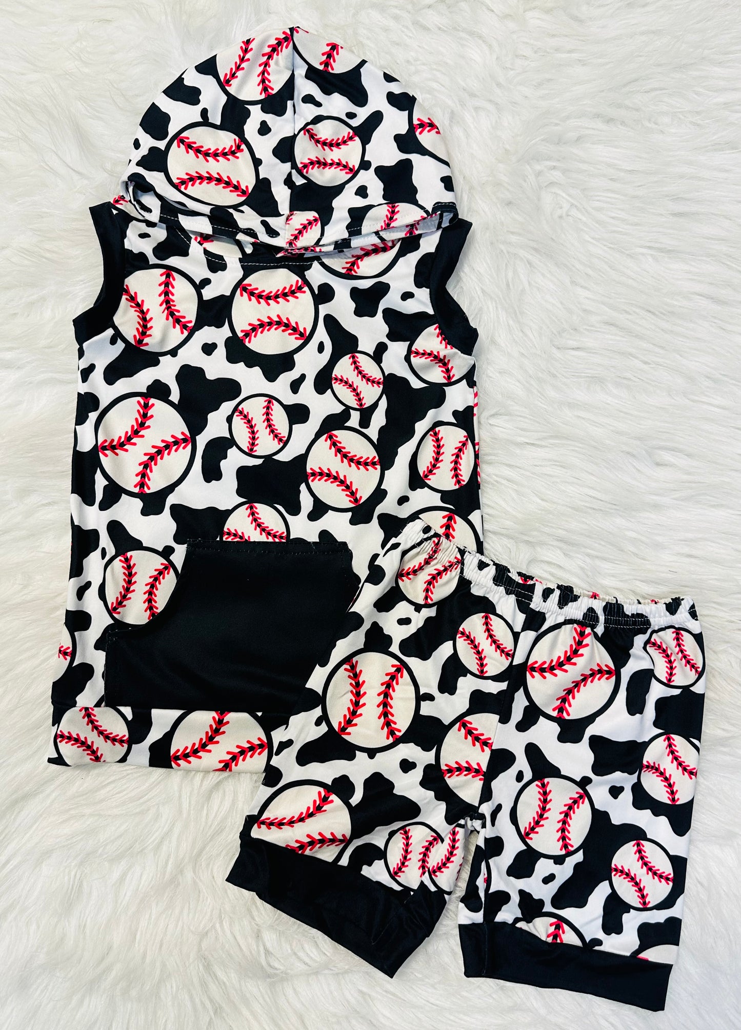 Baseball 2 Piece Sleeveless Set