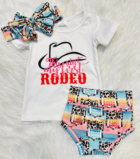 "This Aint My First Rodeo" 3 Piece Bummie Set