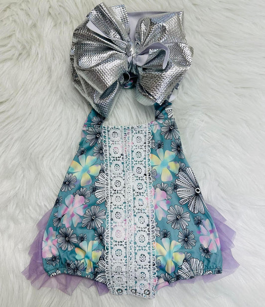 Mermaid Floral Romper