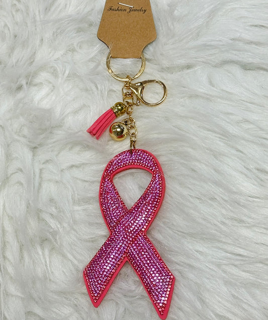 Pink Cancer Keychain