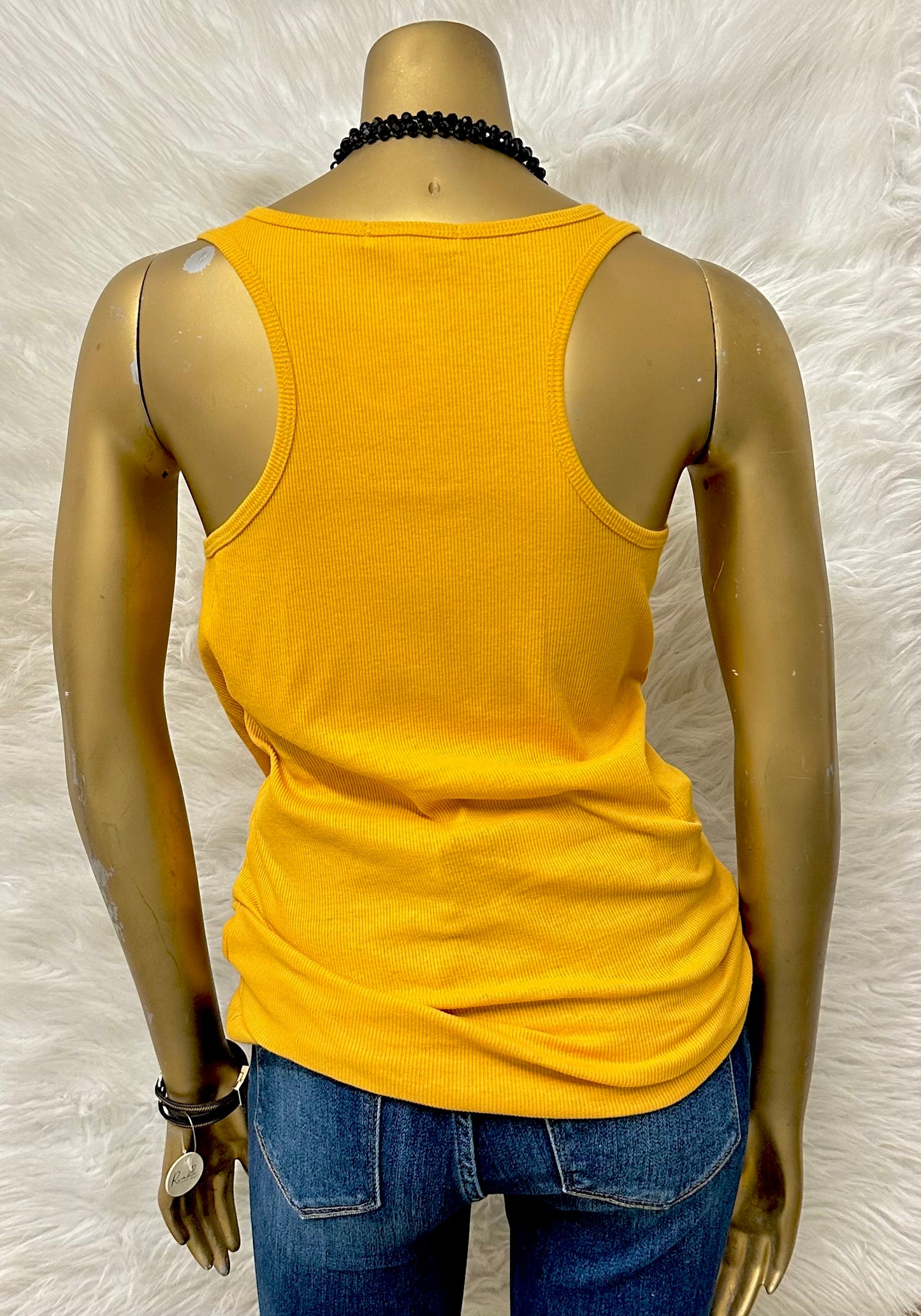 Plus Size Mustard Tank Top