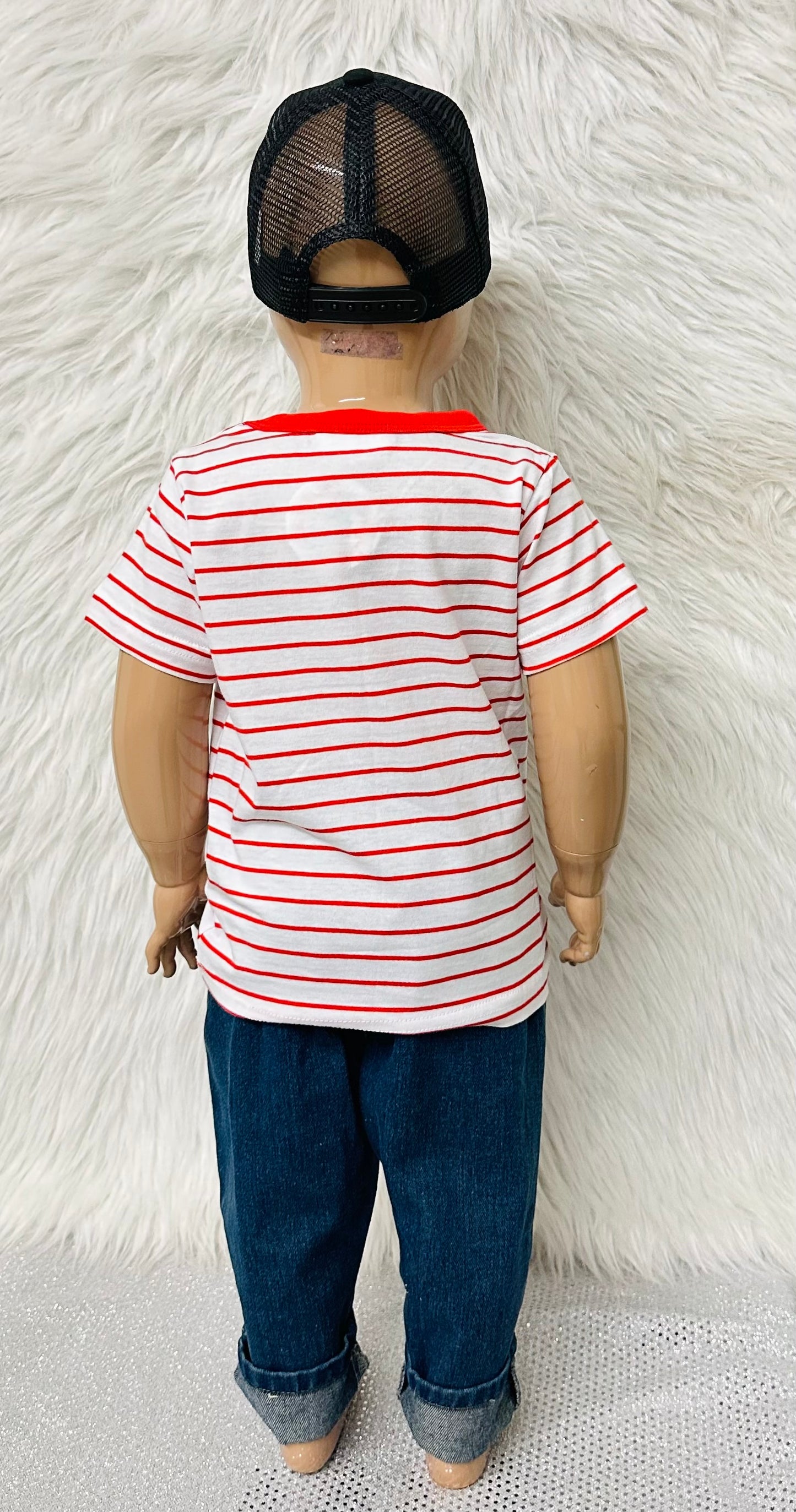 Red & White Striped T-Shirt