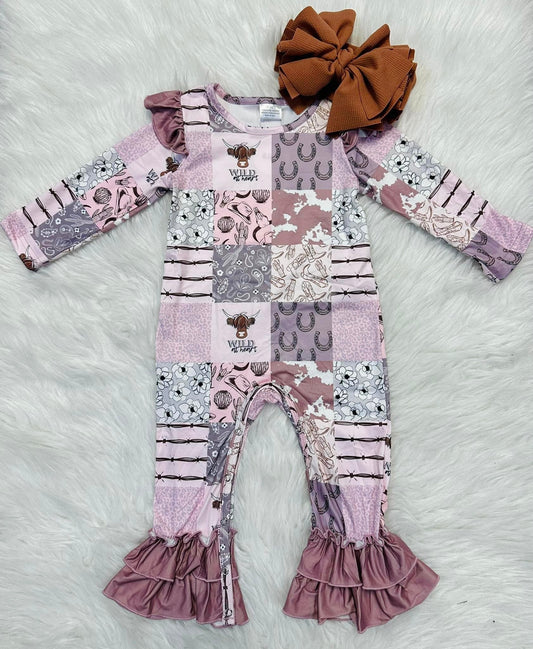 Baby Western Ruffled Onesie