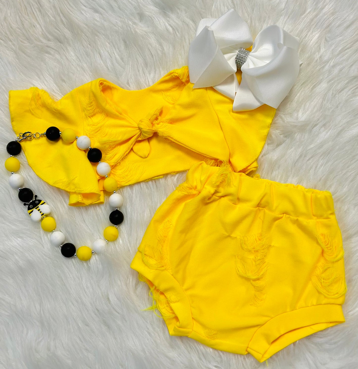 Yellow 2 Piece Bummie Set